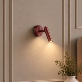 Edit Sopel Wall Light - Burgundy