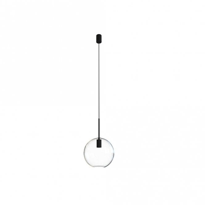 Edit Lighting Edit Sphere Large Single Light Ceiling Pendant in Black Finish