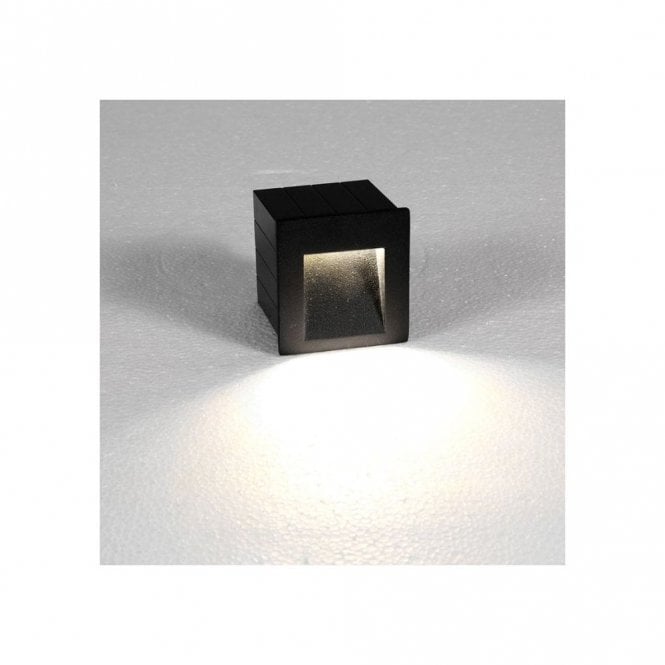 Edit Lighting Edit Step Outdoor LED Recessed Wall Fitting In Graphite Finish