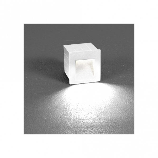 Edit Lighting Edit Step Outdoor LED Recessed Wall Fitting In White Finish
