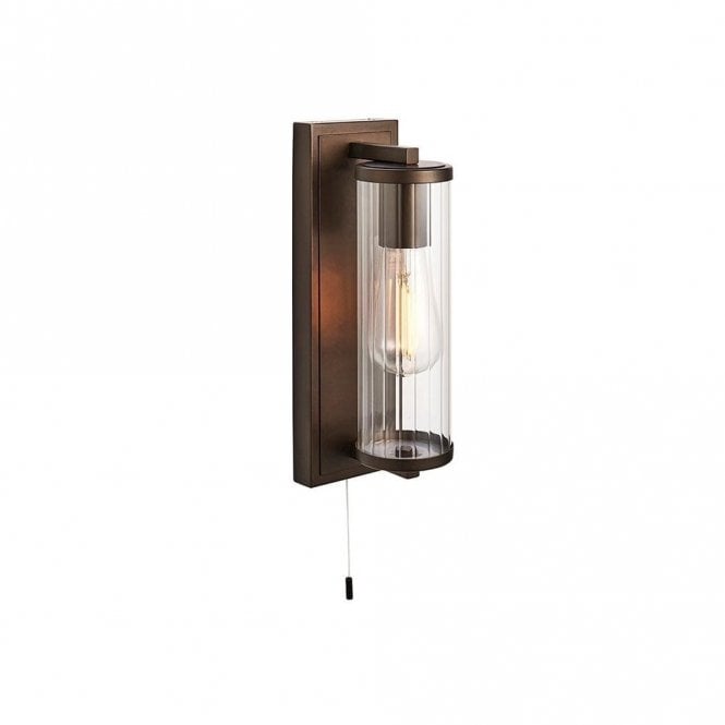 Edit Lighting Edit Sutton Single Light Bathroom Wall Fitting in Bronze Finish