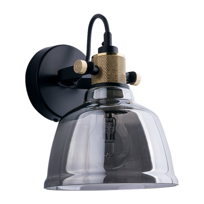 Edit Lighting Edit Task Glass Wall Light - Smoked