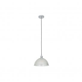 Edit Tavern Single Light Ceiling Pendant Light in Polished Chrome Finish With Clear Glass Shade
