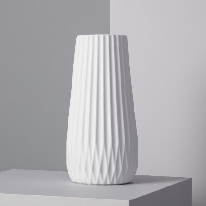 Edit Lighting Edit Teide Ceramic Single Light Table Lamp In White Finish