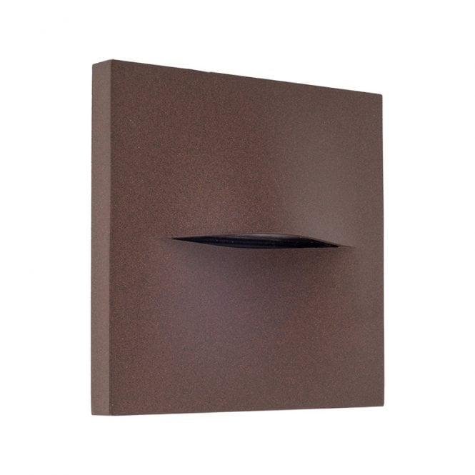 Edit Lighting Edit Terra LED Square Outdoor Wall Light - Rust Brown
