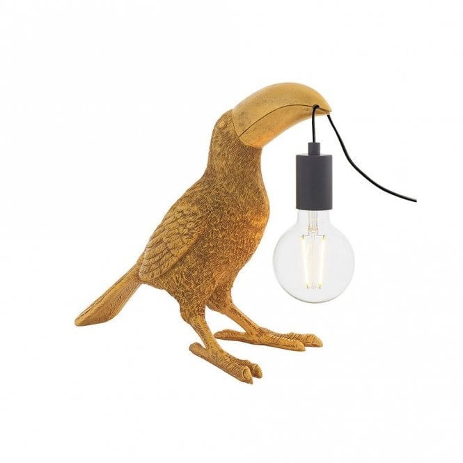 Edit Lighting Edit Theo Toucan Table Lamp in Gold Finish