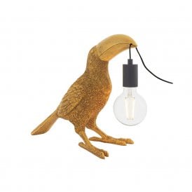 Edit Theo Toucan Table Lamp in Gold Finish