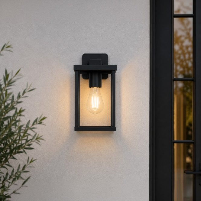 Edit Lighting Edit Tilbury Outdoor Hanging Lantern Wall Light - Black