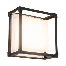 Edit Tinos LED Outdoor Flush Wall Light - Dark Grey