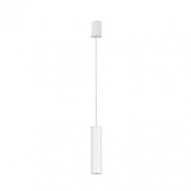 Edit Tube Ceiling Pendant Light In White Finish