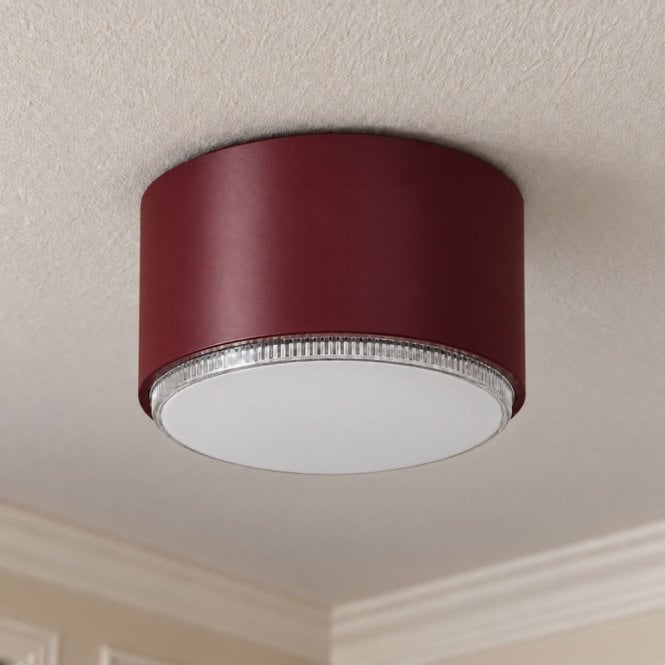 Edit Lighting Edit Tubo Flush Ceiling Light - Burgundy
