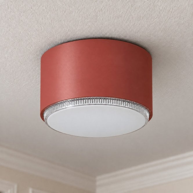 Edit Lighting Edit Tubo Flush Ceiling Light - Red