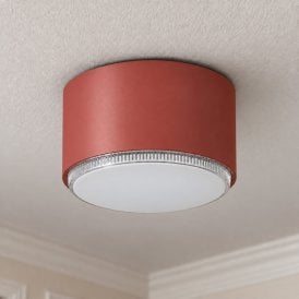 Edit Tubo Flush Ceiling Light - Red
