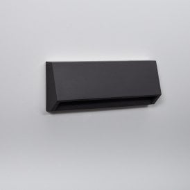 Edit Tunez 3W Cool White LED Flush Outdoor Wall Light In Black Finish