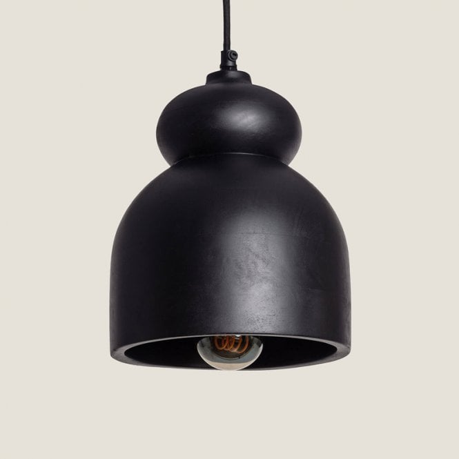 Edit Lighting Edit Vakarai Wood Ceiling Pendant Light - Black