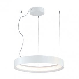 Edit Verdi LED Ceiling Pendant Light In White Finish