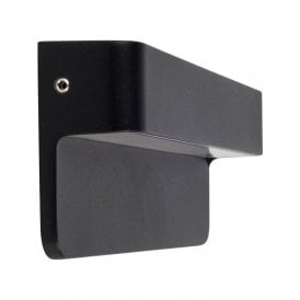 Edit Verdi LED Rectangular Outdoor Wall Light - Black