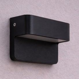 Edit Verdi LED Square Outdoor Wall Light - Black