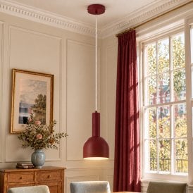 Edit Victor Ceiling Pendant Light - Burgundy