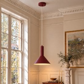 Edit Vitrum Ceiling Pendant Light - Burgundy