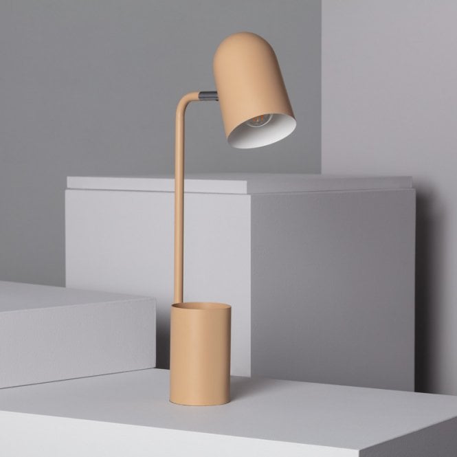 Edit Lighting Edit Waal Single Light Table Lamp In Brown Finish