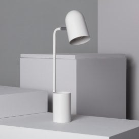 Edit Waal Single Light Table Lamp In White Finish