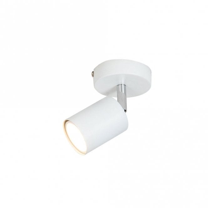 Edit Lighting Edit Whitstable Single Light Spot Fitting in White Finish