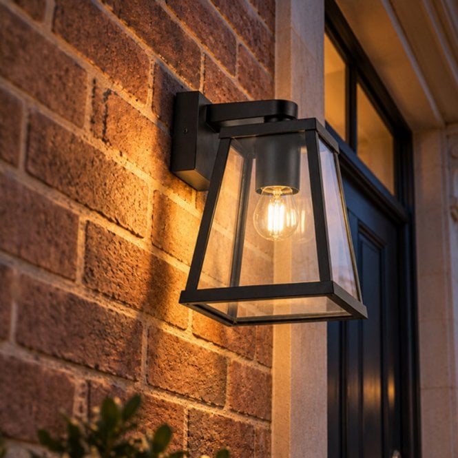 Edit Lighting Edit Wren Outdoor Lantern Wall Light - Black