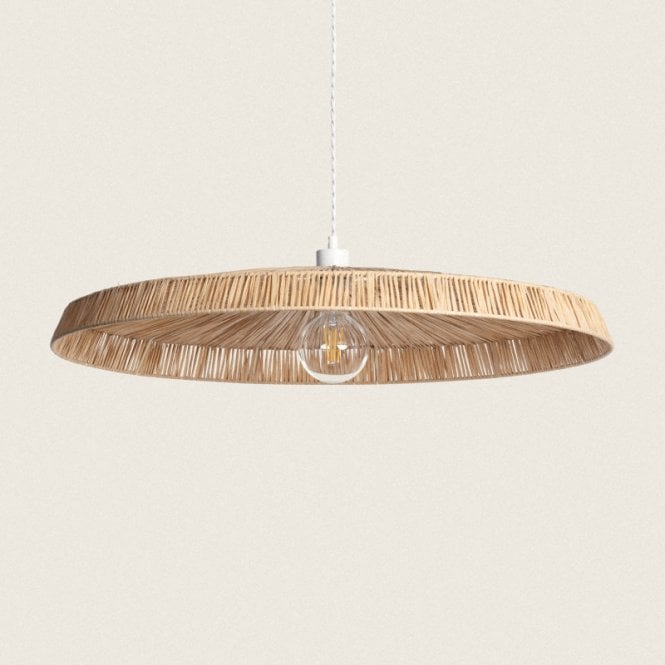 Edit Lighting Edit Yokho Single Light Ceiling Pendant In Natural Rattan Finish