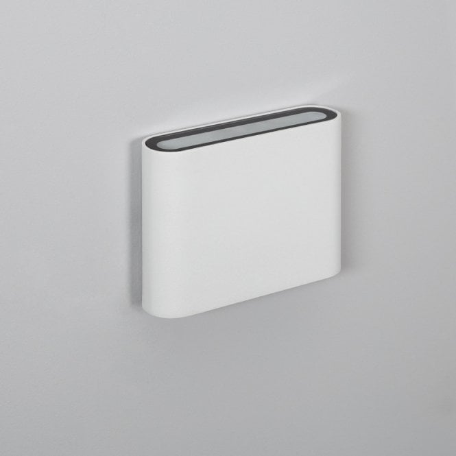 Edit Lighting Edit Zeus Outdoor Up and Down Square 6W Cool White LED Wall Light In White Finish