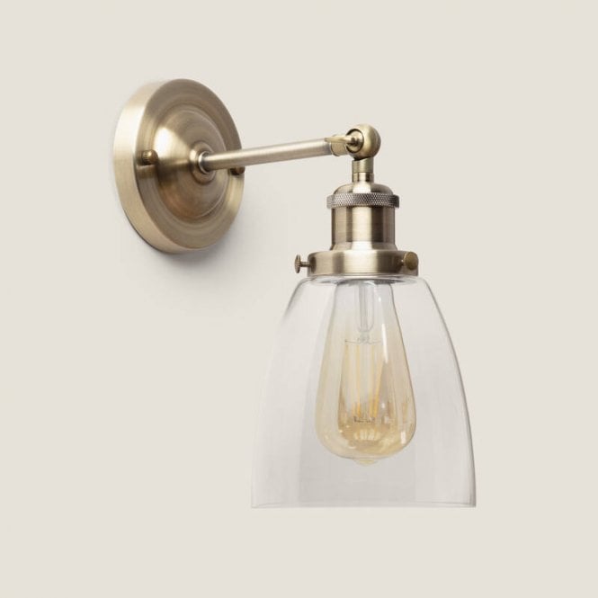 Edit Lighting Eltham Glass Wall Light - Bronze