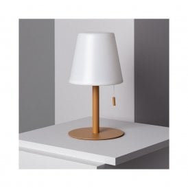 Epinay USB Rechargeable LED Outdoor Table Lamp in Caramel Finish