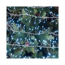 Festive Dewdrop 3M White 360 LED Cluster Micro Wire Fairy Lights