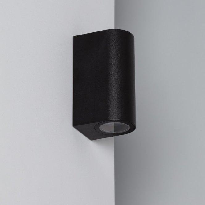 Edit Lighting Gala 2 Light Outdoor Up & Down Wall Fitting in Black Finish