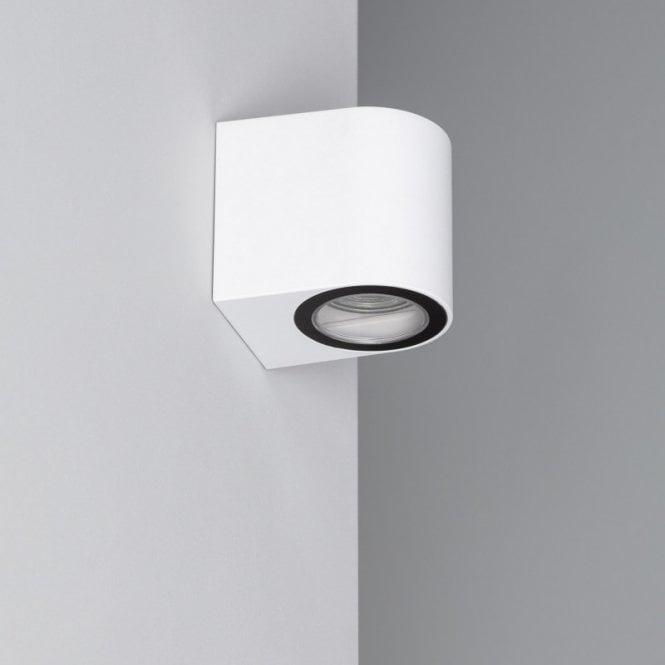Edit Lighting Gala Outdoor Single Light Wall Fitting In White Finish