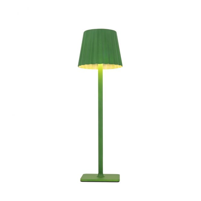 Edit Lighting Gloss USB Rechargeable LED Touch Table Lamp - Green