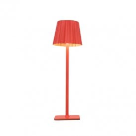 Gloss USB Rechargeable LED Touch Table Lamp - Red