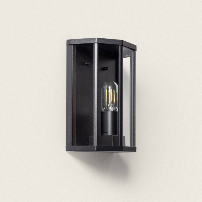 Edit Lighting Hathi Single Light Outdoor Wall Lantern In Black Finish