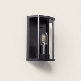 Hathi Single Light Outdoor Wall Lantern In Black Finish