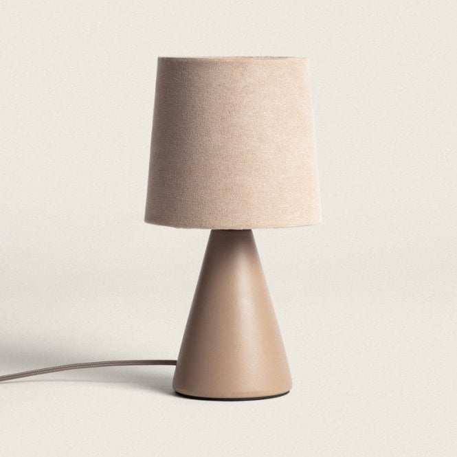 Edit Lighting Lena Ceramic Table Lamp In Brown Finish