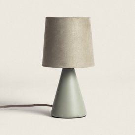 Lena Ceramic Table Lamp In Olive Green Finish