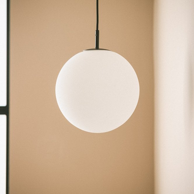 Edit Lighting Logan Single Light Ceiling Pendant - White
