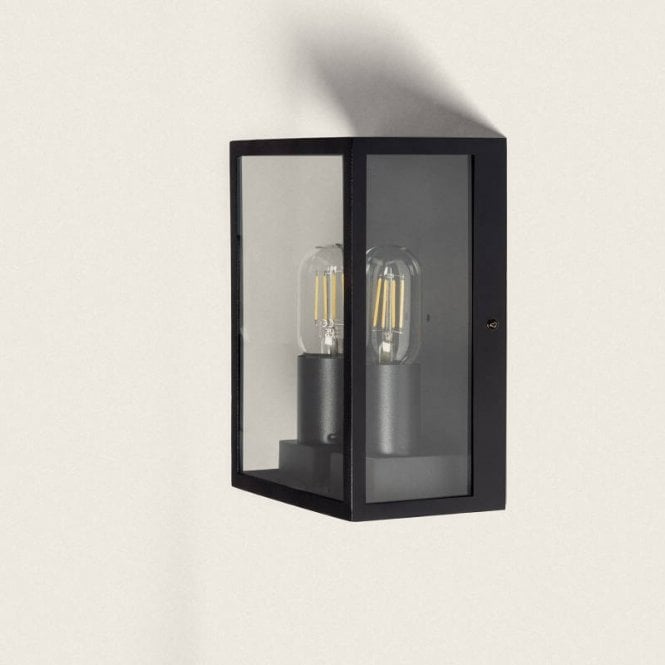 Edit Lighting Mineral  Light Outdoor Wall Lantern Light In Black Finish