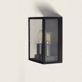 Mineral  Light Outdoor Wall Lantern Light In Black Finish