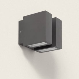 Narberth LED Outdoor Up & Down Wall Light In Grey Finish