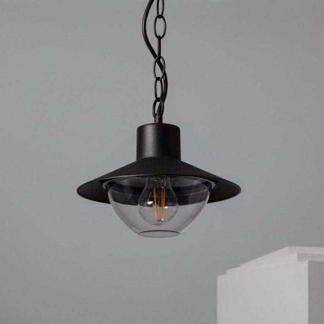 Edit Lighting Neiva Pendant Porch Lantern In Black Finish