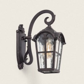 Quilvex Outdoor Lantern Wall Light - Aged Black