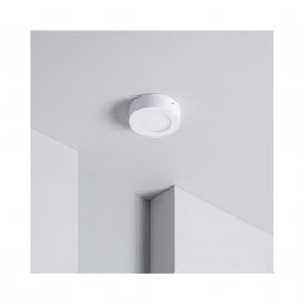 Round 6W Warm White LED Surface Mounted Panel with Lifud Driver In White Finish