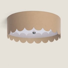 Scalloped Edge Flush Ceiling Light
