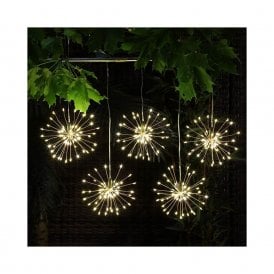 Starburst Set of 5 Battery Operated LED String Lights